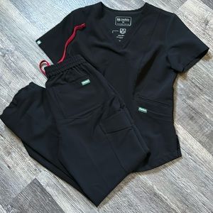 Black Mediclo scrub set